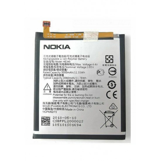 Nokia 6 2018 HE345 Orijinal Batarya Pil