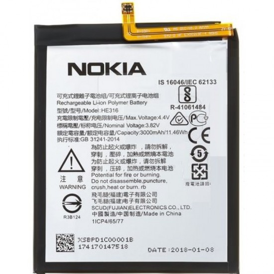 Nokia 6 HE316 Orijinal Batarya Pil