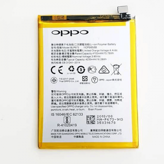 Oppo A5 BLP673 Orijinal Batarya Pil