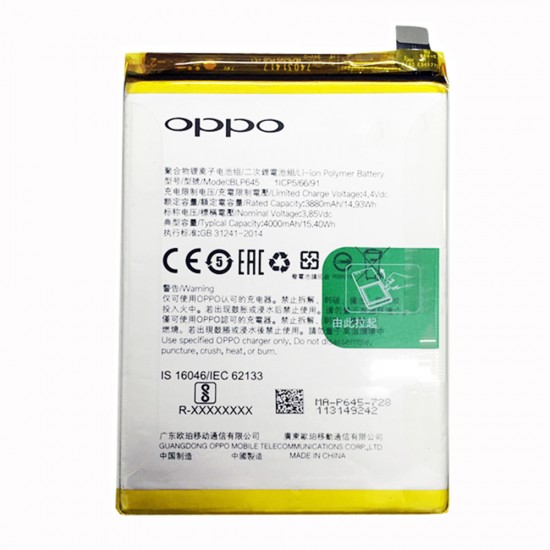 Oppo R11s Plus BLP645 Orijinal Batarya Pil