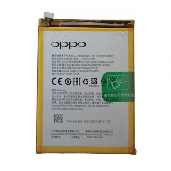 Oppo R9s Plus BLP623 Orijinal Batarya Pil