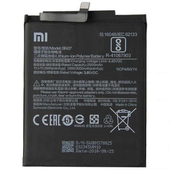 Xiaomi Redmi 6 Orijinal Batarya