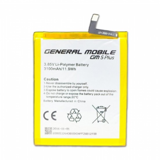 General Mobile 5 Plus Orjinal Batarya